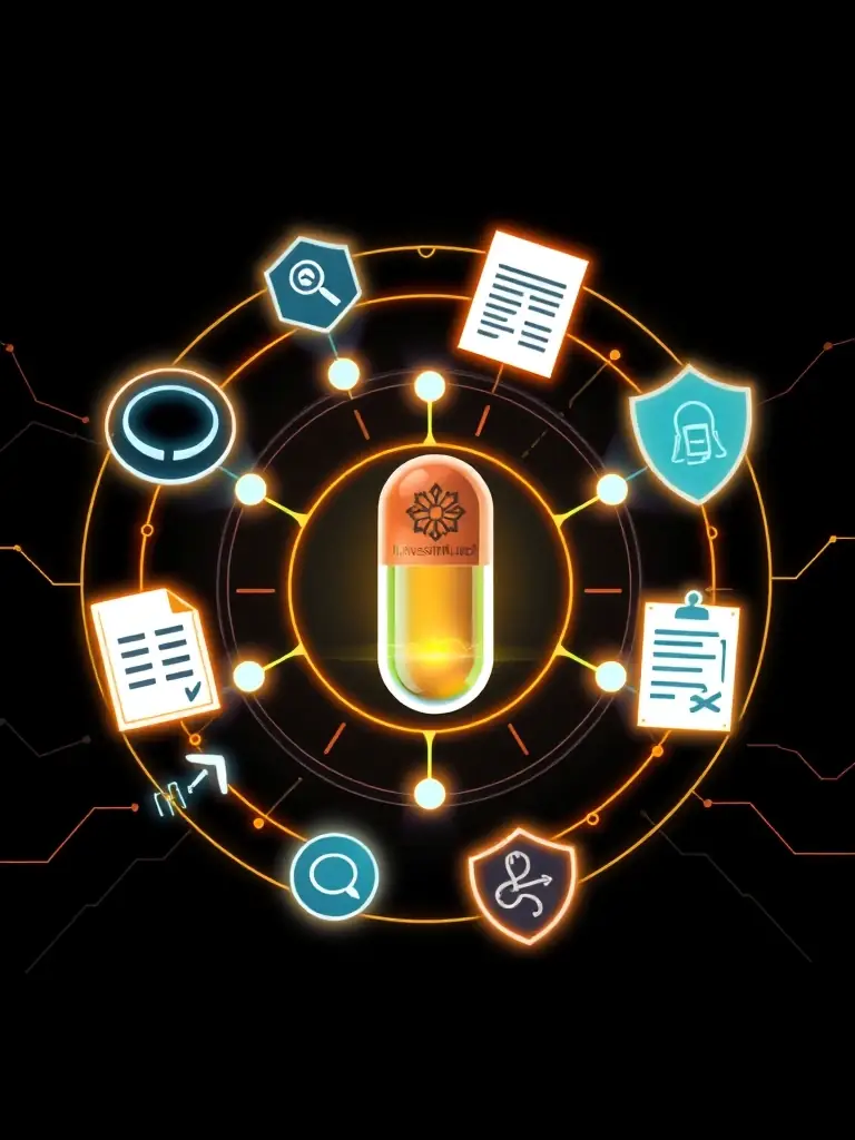 A visual representation of the IP protection surrounding HarvestInfused™, showcasing utility and design patents.